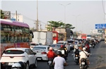 TP Hồ Chí Minh: Lượng phương tiện đổ về khá đông nhưng giao thông vẫn ổn định