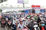 Các cửa ngõ TP Hồ Chí Minh ùn ứ cục bộ khi người dân bắt đầu nghỉ lễ 2/9