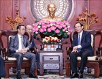Lãnh đạo Thành phố Hồ Chí Minh tiếp Chủ nhiệm Ủy ban Tư pháp Quốc hội Lào