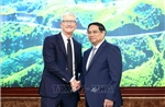 Thủ tướng Phạm Minh Chính tiếp Giám đốc điều hành Apple Tim Cook 