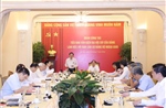 Đoàn Tiểu ban Văn kiện Đại hội XIV của Đảng làm việc với Ban cán sự đảng Bộ Ngoại giao