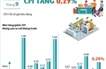 CPI tháng 9/2024 tăng 0,29%