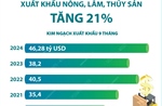 9 tháng năm 2024: Xuất khẩu nông, lâm, thủy sản tăng 21%