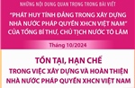 Tồn tại, hạn chế trong việc xây dựng và hoàn thiện Nhà nước pháp quyền XHCN Việt Nam