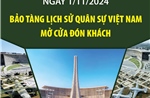 Ngày 1/11/2024, Bảo tàng Lịch sử Quân sự Việt Nam mở cửa đón khách