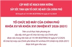 Giảm 5 bộ và 4 cơ quan trực thuộc Chính phủ sau khi sắp xếp, tinh gọn tổ chức bộ máy