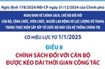 Từ 1/1/2025, chính sách nghỉ thôi việc đối với cán bộ, công chức