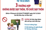 3 trường hợp không được dạy thêm, tổ chức dạy thêm từ 14/2/2025