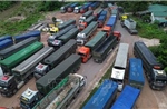 Đường lên Cửa khẩu quốc tế La Lay tắc nghẽn nghiêm trọng 