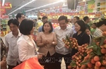 Xúc tiến tiêu thụ vải thiều Thanh Hà tại các siêu thị 