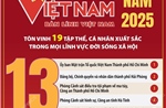 Vinh quang Việt Nam năm 2025 tôn vinh 19 tập thể, cá nhân xuất sắc trong mọi lĩnh vực đời sống xã hội