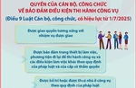 Quyền của cán bộ, công chức về bảo đảm điều kiện thi hành công vụ