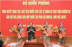 Trao quyết định của Chủ tịch nước cho ba sĩ quan Quân đội đi gìn giữ hòa bình tại Abyei