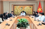 Phó Thủ tướng Nguyễn Chí Dũng tiếp Giám đốc điều hành Viện Chính sách cấp tiến (Hoa Kỳ)