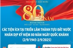 Các tiện ích tại Triển lãm thành tựu đất nước