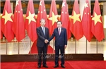 Chủ tịch Quốc hội Trần Thanh Mẫn đón, hội đàm với Ủy viên trưởng Nhân đại toàn quốc Trung Quốc Triệu Lạc Tế 