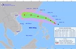 Siêu bão RAGASA hướng về Biển Đông