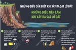 Những điều nên làm và không nên làm để phòng, tránh sạt lở đất