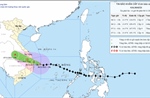 Dự báo Bão số 13 duy trì cường độ mạnh nhất trong khoảng 4-6 giờ tới