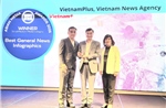 VietnamPlus lần thứ 2 liên tiếp trong năm 2025 nhận giải thưởng báo chí quốc tế WAN-IFRA