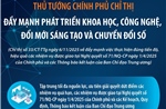 Đẩy mạnh phát triển khoa học, công nghệ, đổi mới sáng tạo và chuyển đổi số