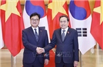 Chủ tịch Quốc hội đón và hội đàm với Chủ tịch Quốc hội Đại Hàn Dân Quốc