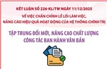 Kết luận số 226-KL/TW: Tập trung đổi mới, nâng cao chất lượng công tác ban hành văn bản