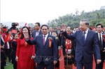 Tổng Bí thư và Thủ tướng dự Lễ khởi công, động thổ đồng loạt các trường nội trú liên cấp biên giới
