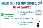 Những cách tiết kiệm điện hiệu quả tại nơi làm việc