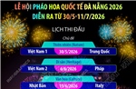 Lễ hội pháo hoa quốc tế Đà Nẵng 2026 diễn ra từ 30/5-11/7/2026