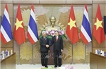 Chủ tịch Quốc hội Trần Thanh Mẫn đón và hội đàm với Chủ tịch Quốc hội kiêm Chủ tịch Hạ viện Vương quốc Thái Lan