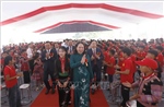 Phó Chủ tịch nước dự Lễ khai giảng tại Trường Phổ thông nội trú TH và THCS Chiềng Sơn, Sơn La 