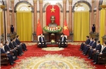 Chủ tịch nước Lương Cường tiếp Ủy viên trưởng Nhân đại toàn quốc Trung Quốc