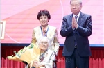 Đại biểu cao tuổi nhất là Anh hùng Lao động, nguyên Phó Chủ tịch nước Nguyễn Thị Bình