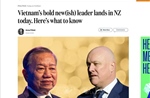 Truyền thông New Zealand: Quan hệ với Việt Nam đang bước vào giai đoạn gắn kết mới