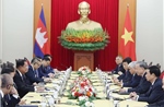 Tổng Bí thư tiếp Chủ tịch Đảng Nhân dân Campuchia, Chủ tịch Thượng viện Campuchia Hun Sen