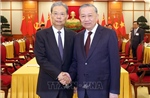 Tổng Bí thư Tô Lâm hội kiến với Ủy viên trưởng Nhân đại toàn quốc Trung Quốc Triệu Lạc Tế