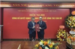 Ông Vũ Thanh Mai được bổ nhiệm giữ chức Phó Chủ tịch Viện Hàn lâm Khoa học và Công nghệ Việt Nam