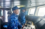 Chiến sĩ tàu tuần tra trên biển gửi trọn niềm tin vào Đại hội XIV của Đảng 