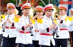 Đặc sắc màn biểu diễn nhạc kèn của các chiến sĩ Công an nhân dân