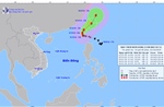 Bão số 5 mạnh cấp 16, di chuyển theo hướng Tây Tây Bắc