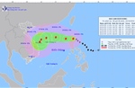 Bão Trà Mi mạnh dần lên, tiến vào biển Đông