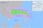 Ngày 25/10, bão TRAMI sẽ vào biển Đông 