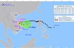 Bão số 6 có hướng di chuyển không theo quỹ đạo thông thường và khó lường