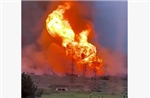 Video lửa cháy dữ dội tại cơ sở lưu trữ khí đốt Nga