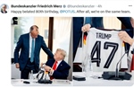 Thủ tướng Đức tặng quà sinh nhất bất ngờ cho Tổng thống Trump 