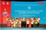Tuyên dương 126 gia đình văn hóa tiêu biểu Thủ đô