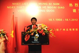 Kỉ niệm 62 năm thiết lập quan hệ ngoại giao Việt Nam - Trung Quốc tại Quảng Châu