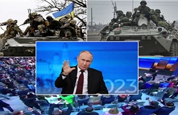 Tổng thống Putin lần đầu đối thoại với người dân sau khi nổ ra xung đột giữa Nga và Ukraine 