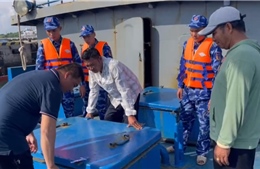 Cảnh sát biển bắt giữ tàu chở 30.000 lít DO không có giấy tờ hợp pháp